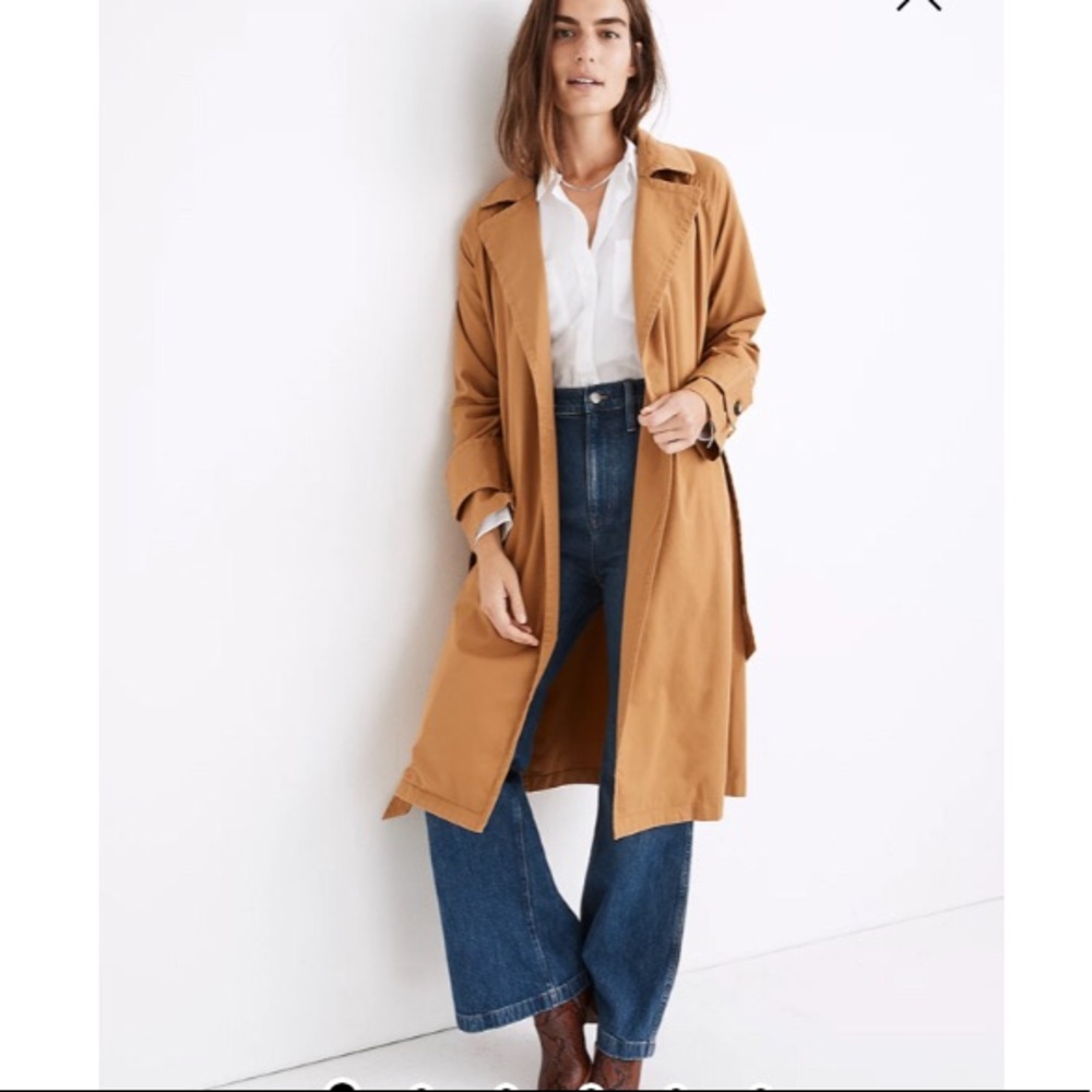Madewell Sedgwick Trench Coat medium NEW